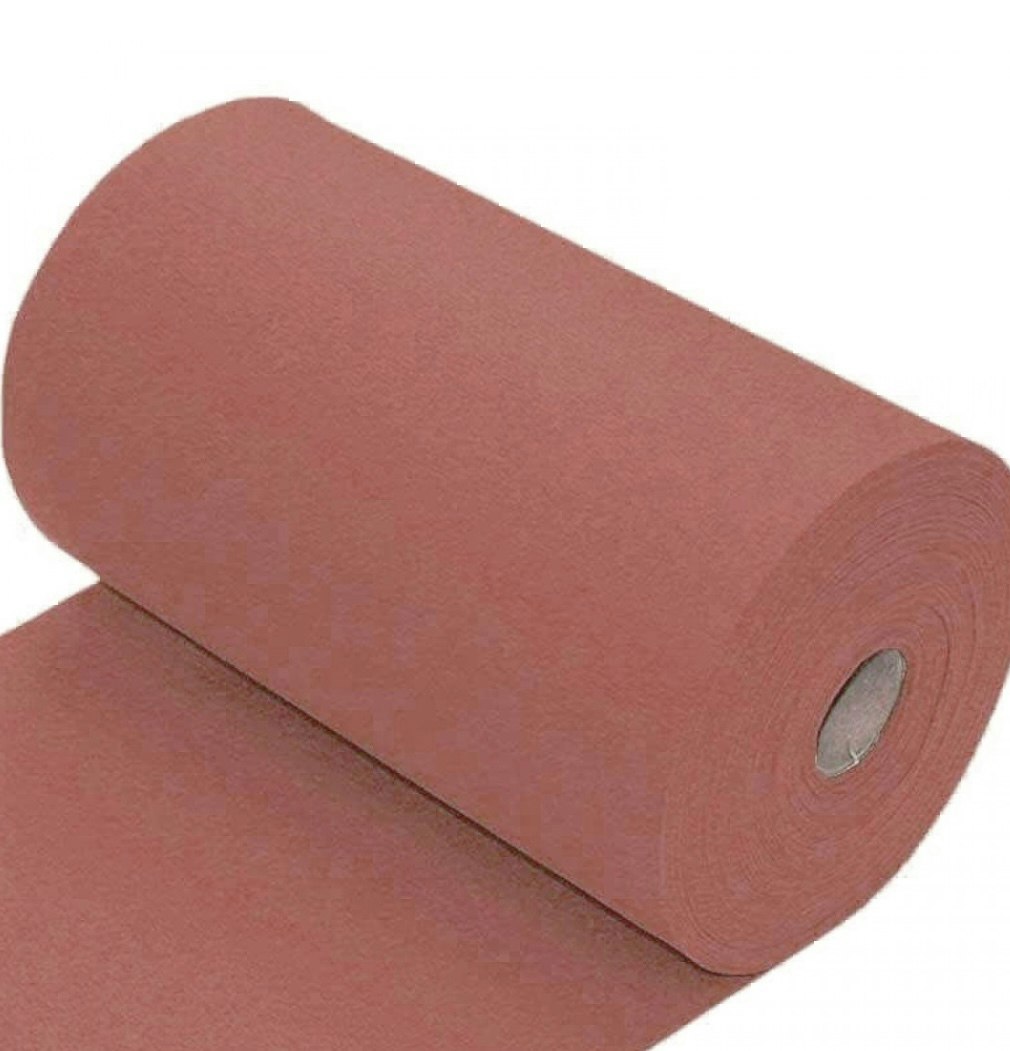 Rundstrikket ribb clay pink