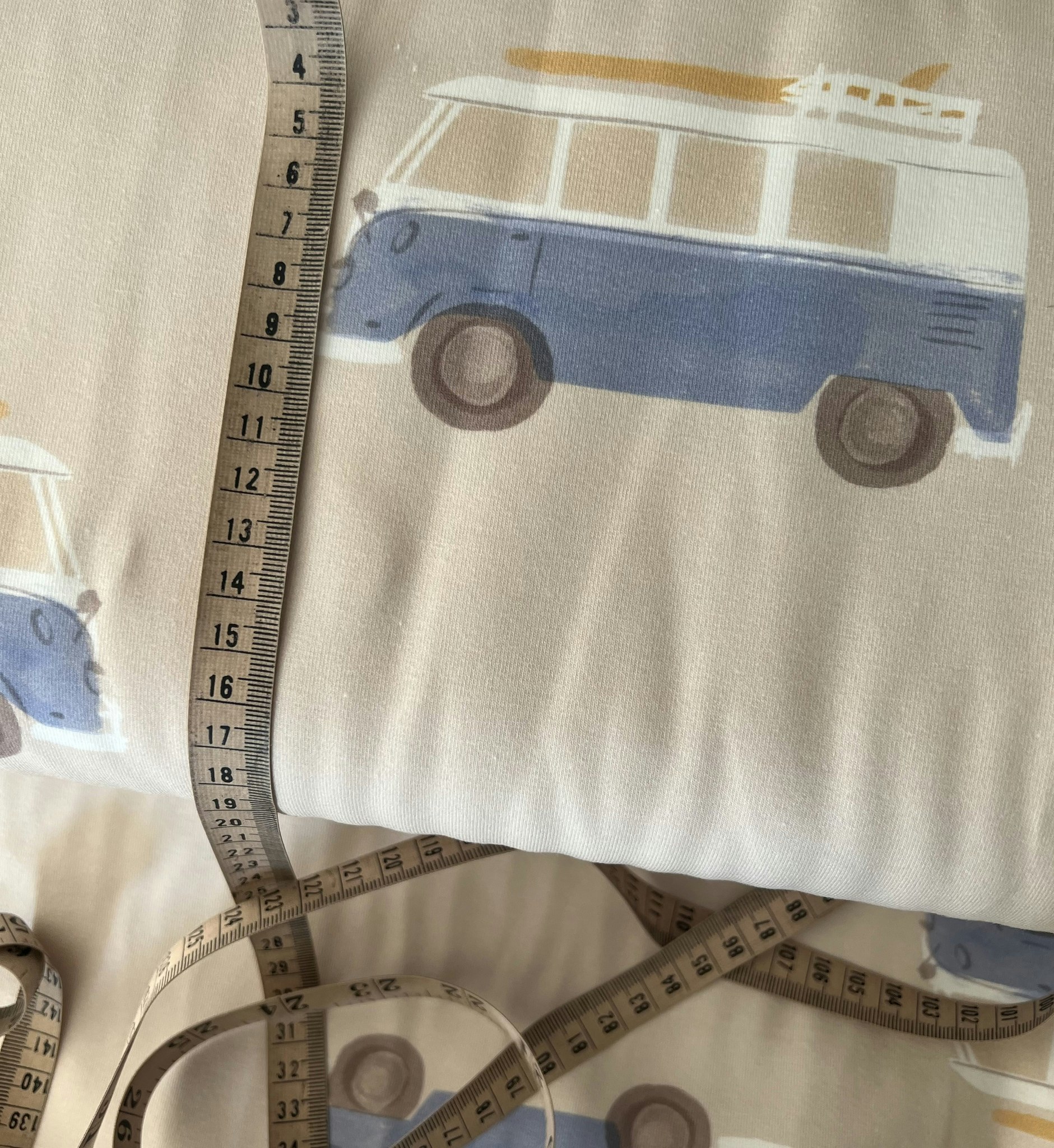 Camper van beige jersey