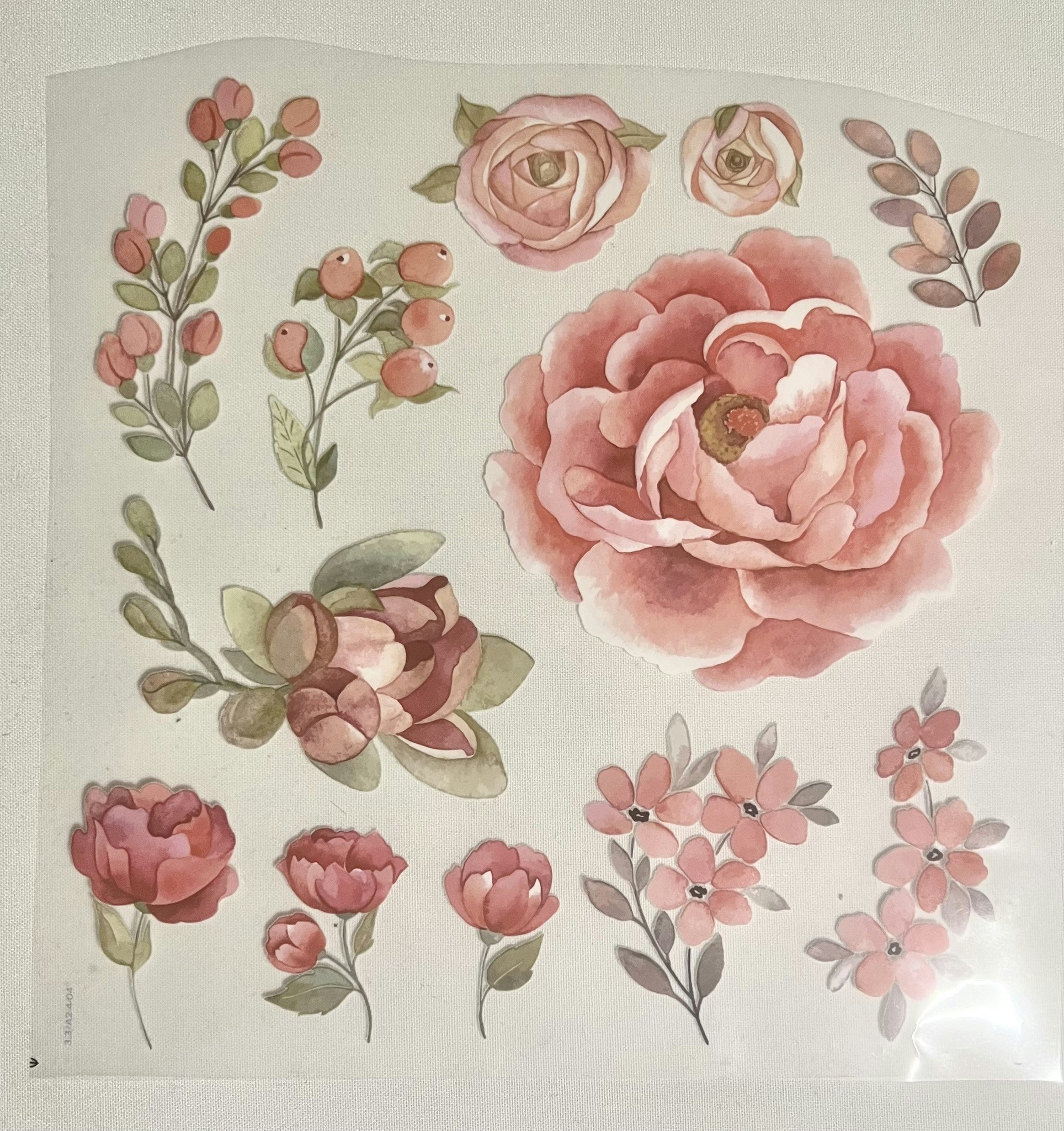 Rosa blomster nyperose strykemerker