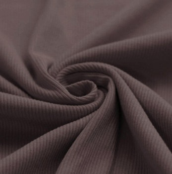 Dark mauve ribbjersey