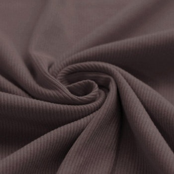 Dark mauve ribbjersey