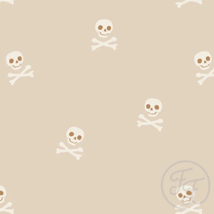 OD- Skull and bones beige big