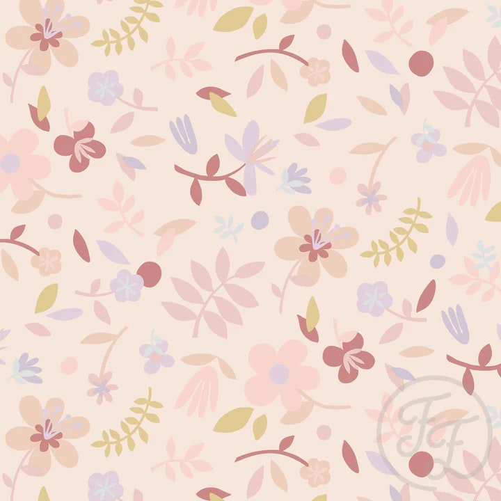 OD- Collage flower peach small