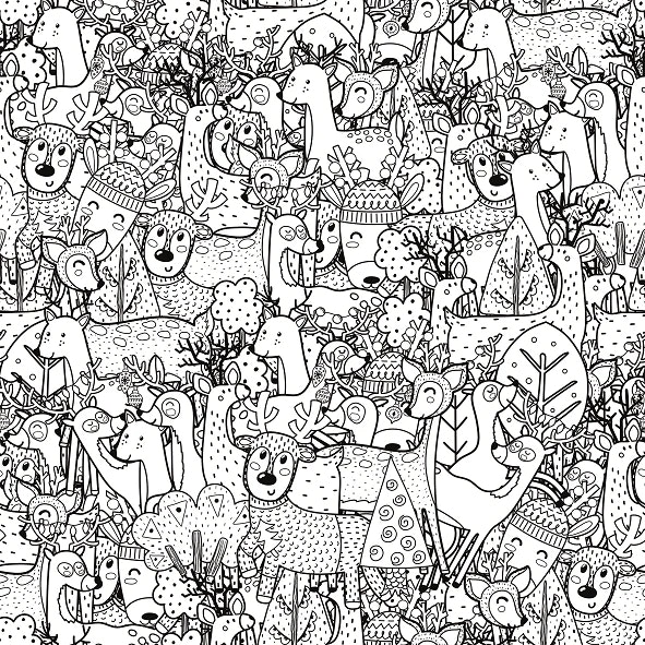 OD- Animals Coloring page