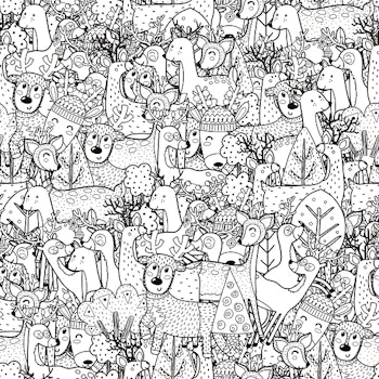OD- Animals Coloring page