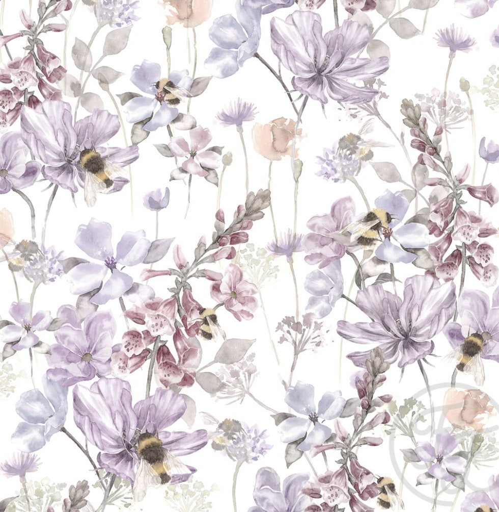 Limitert! Bumble bee lilac french terry