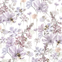 Bumble bee lilac french terry