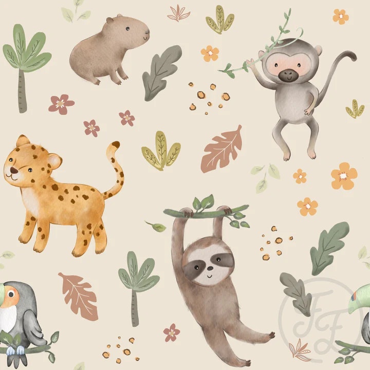 OD- Rainforest animal beige