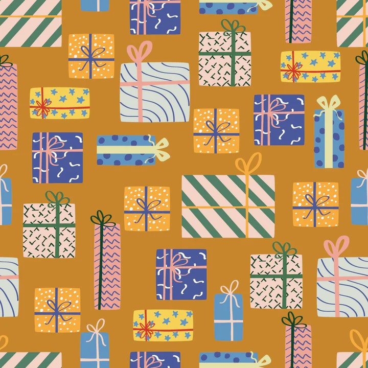 OD- Presents in dull orange