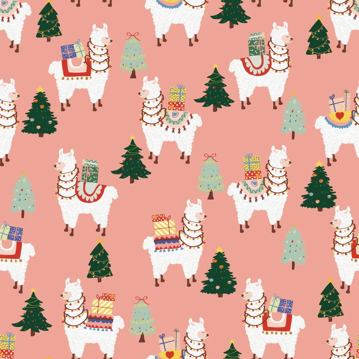 OD- Lama with presents in blush