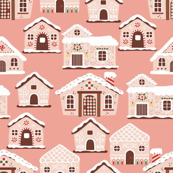 OD- Gingerbreadhouse in peachy pink