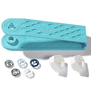 Prym Love trykknapper hvite/blå 8 mm