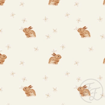 OD- Baby rabbit & butterfly offwhite clear small