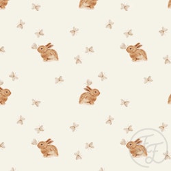 OD- Baby rabbit & butterfly offwhite small