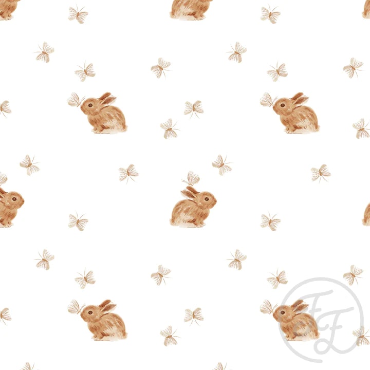 OD- Babyrabbit & butterfly white small