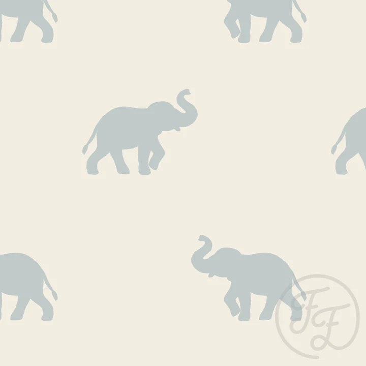 OD- Elephant silhouette blue beige