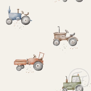 OD- Vintage tractors cream
