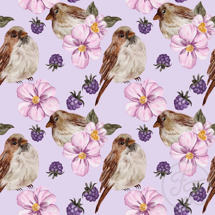 OD- Love Sparrows Purple