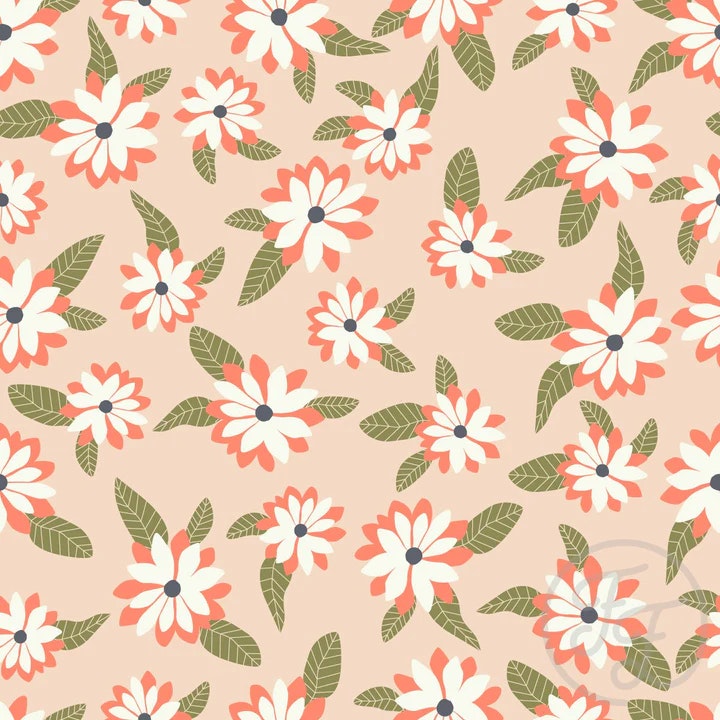 OD- Bloodroot Flower in Peach Puff