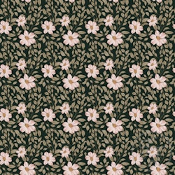 OD- Peach Flowers Small Dark Green