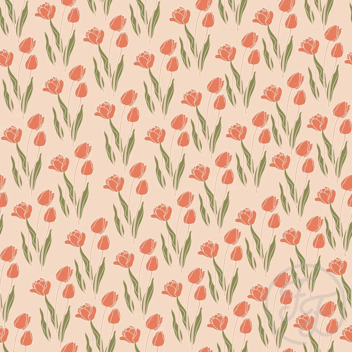 OD- Tulip Flower in Peach Puff