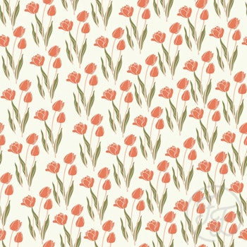 OD- Tulip Flower in Floral White