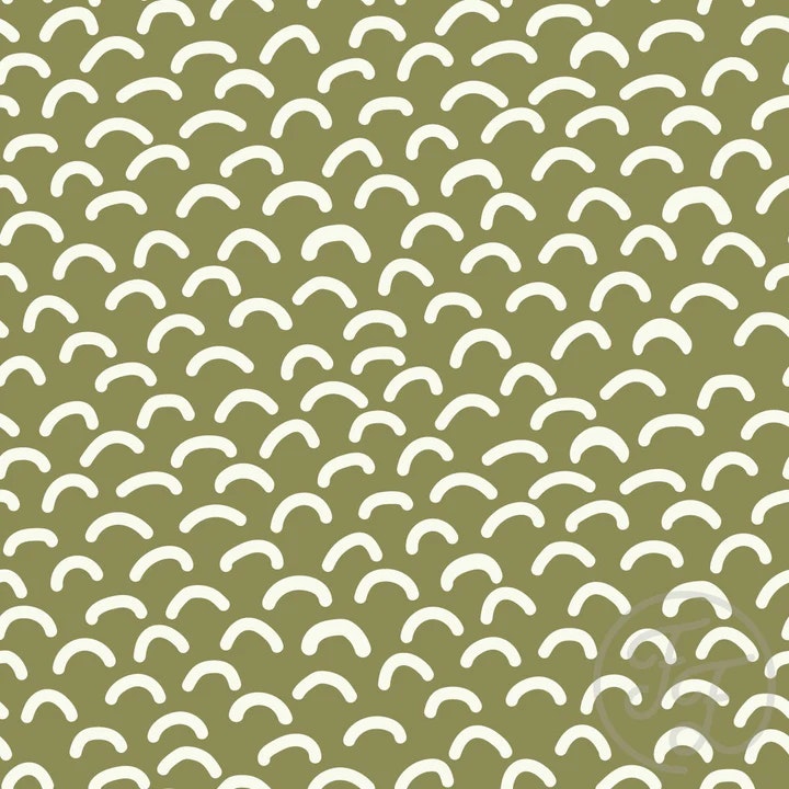 OD- Simple Abstract in Drab Green