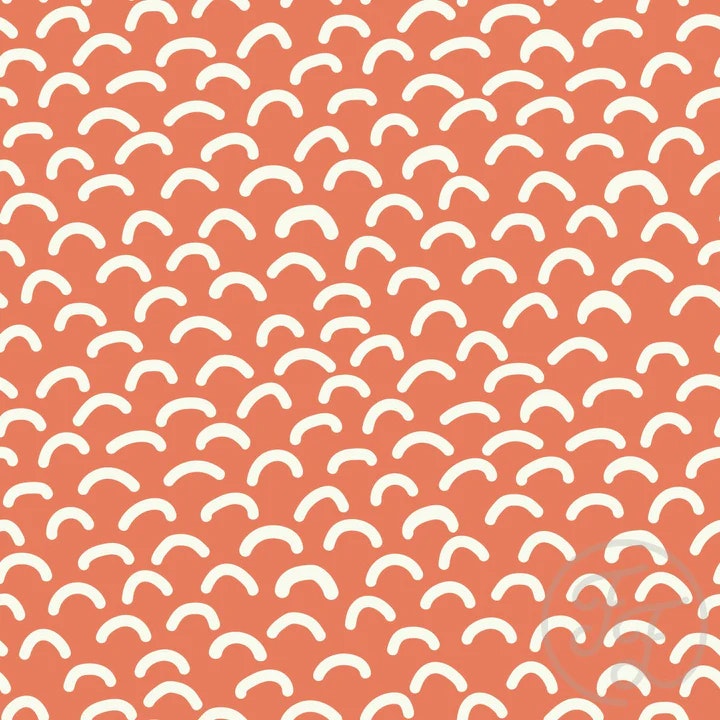 OD- Simple Abstract in Dark Peach