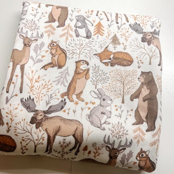 Cute forest ribbjersey 1 meter