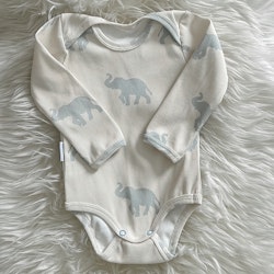 Body elephant silhouette blue ribbjersey str 74