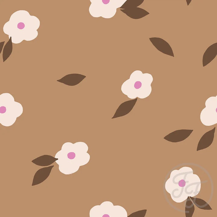 OD- Little Flowers Taupe