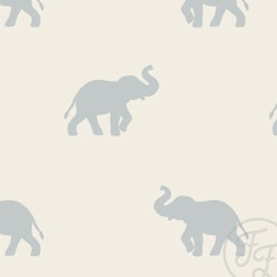 Elephant silhouette blue ribbjersey