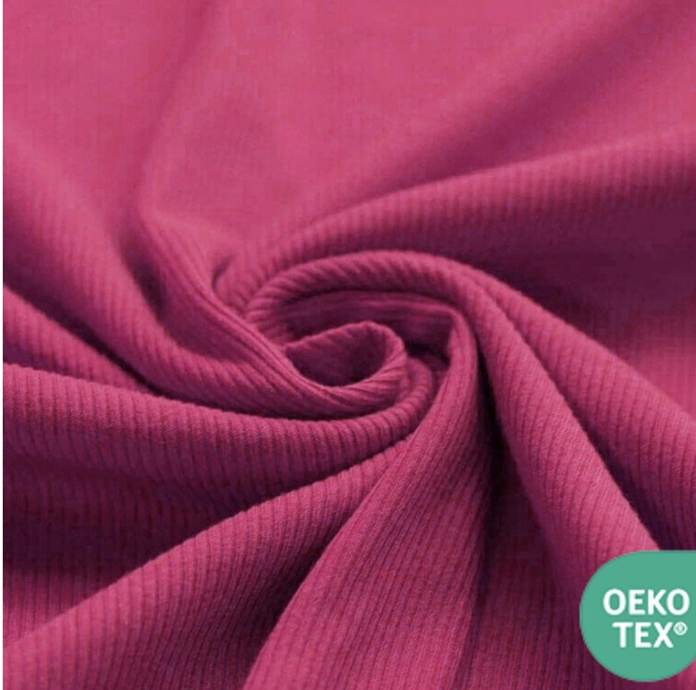 Ribbjersey fuchsia