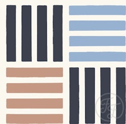 OD- Marine Striped Check Navy Blue Creme