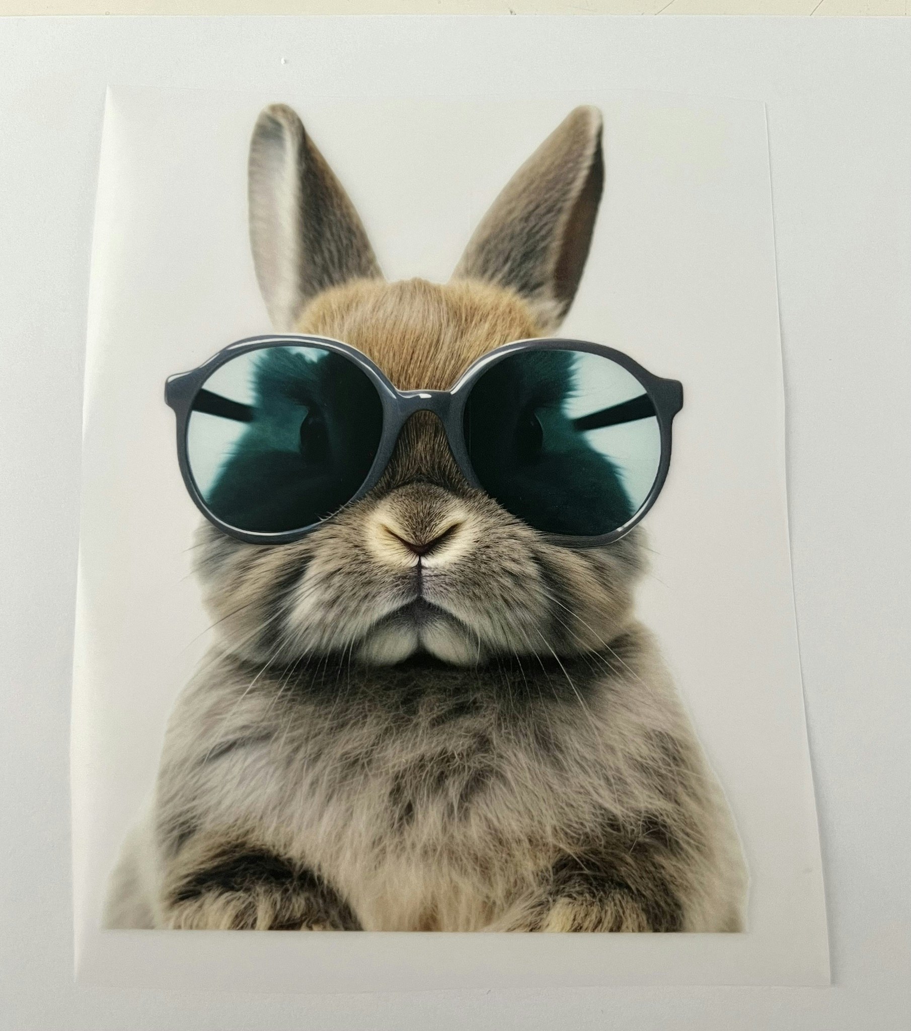 SM kul kanin med solbriller liten