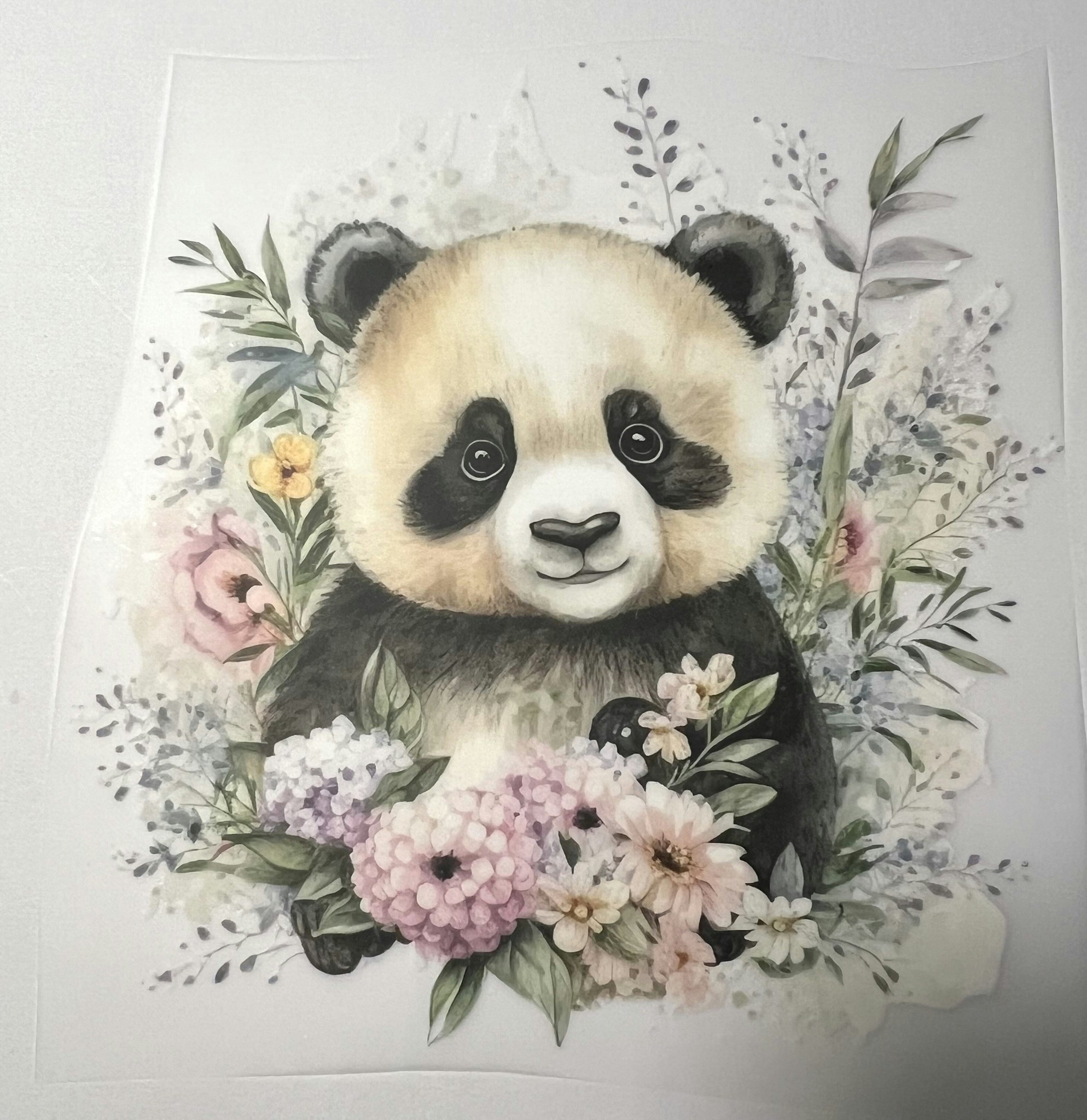 SM panda i blomster liten
