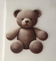 SM heklet brun bamse
