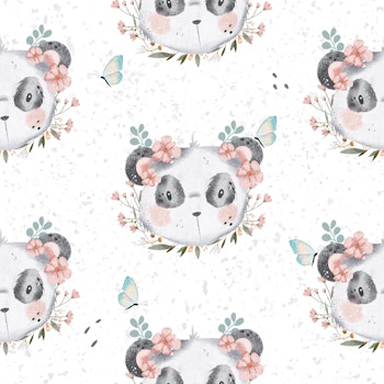 Ribbjersey blomsterpanda