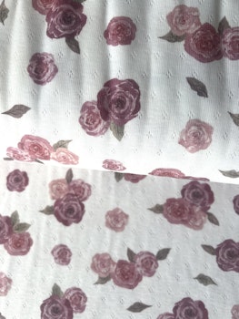 Pink roses pointelle