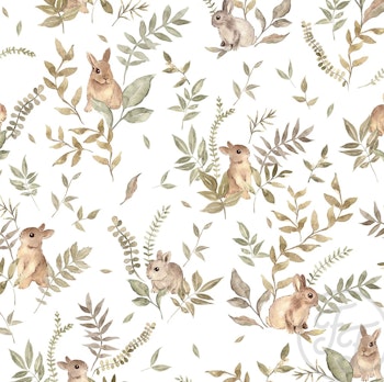 Bunny botannical pointelle