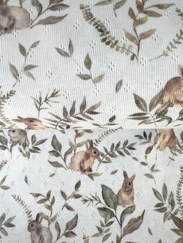 Bunny botannical pointelle