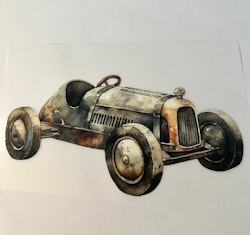 SM vintage racerbil grå