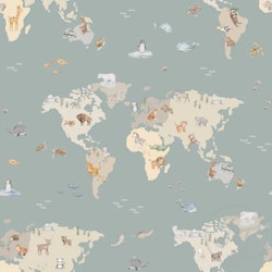 OD- Animals Map Sea Green