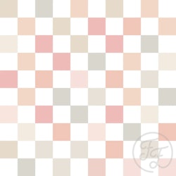 Flamingo Checkered Blush
