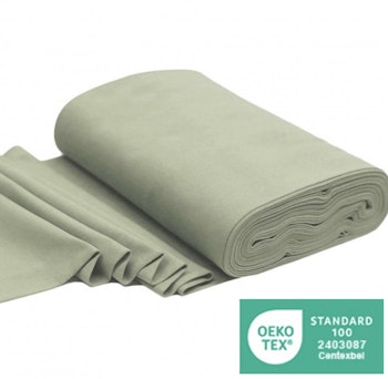 Dusty green rundstrikket ribb