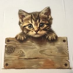 Kattunge bak planke 2 DTF
