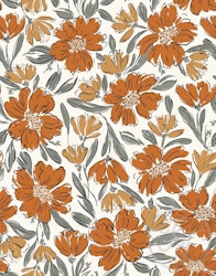 OD- Fallen Blooms Cream Orange