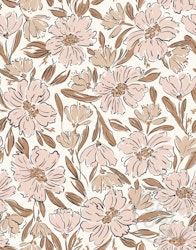 OD- Fallen Blooms Peach Pink Tan