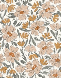 OD- Fallen Blooms Ivory Cream Yellow