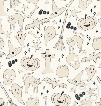 OD- Spooky Mix Plain Ivory Cream